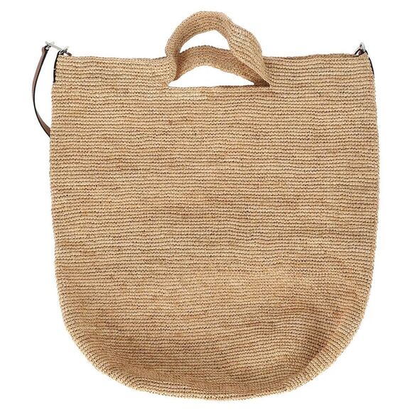 Loewe Large Slit Tote Bag in Brown Raffia - Picture 12 of 12